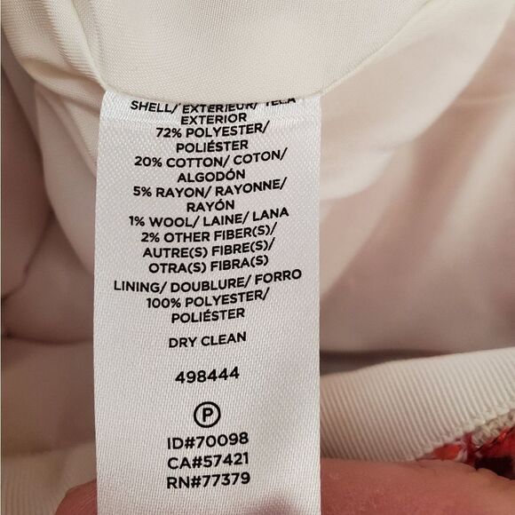 Ann Taylor Fringe Tweed A-Line Skirt - size 14 in Red - Picture 11 of 11